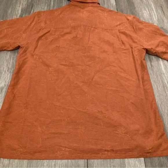 Visitor 100% Silk‎ Short Sleeve Shirt Mens M Button Down Casual - Picture 7 of 7